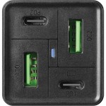 Сетевое зарядное устройство Sandberg 4-in-1 PD 65W 2USB 2Type-C 3A 441-45 65W Black