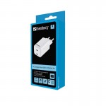 Сетевое зарядное устройство Sandberg PD 65W 2Type-C 5A White (441-56)