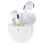Наушники гарнитура вкладыши Bluetooth 5.1 Luxe Cube PRO 6 White (4826668690034)