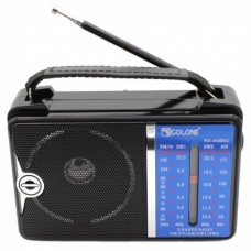 Портативный радио приемник GOLON RX-A06 AC от сети 220В Чёрный с синим