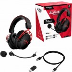 Наушники гарнитура накладные Wireless HyperX Cloud Alpha Black/Red (4P5D4AA)