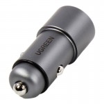Автомобильное зарядное устройство Ugreen CD130 2USB 24W 3A QC 3.0 Gray (50592)