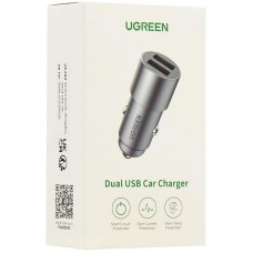 АЗУ Ugreen CD130 2USB 24W 3A QC 3.0 Gray (50592)