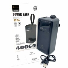 Внешний аккумулятор Power bank LENYES PX421D PD225W 40000mAh батарея зарядка Чёрный