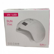 LED UV лед уф лампа Sun5 сан5 48вт для наращивания ногтей гель лак Питание USB Розовый