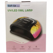 Лампа LED UV лед уф SUN G4 Max 72вт для маникюра наращивания ногтей гель лак 72 диода Белый с чёрным