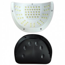 Лампа LED UV лед уф SUN G4 Max 72вт для маникюра наращивания ногтей гель лак 72 диода Розовый с чёрным