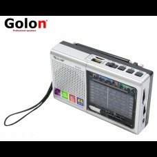 Радиоприёмник колонка с радио FM USB MicroSD Golon RX-6622 на аккумуляторе Серый
