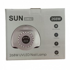 LED UV лед уф лампа Sun YC 57B 268вт для наращивания ногтей гель лак Розовый