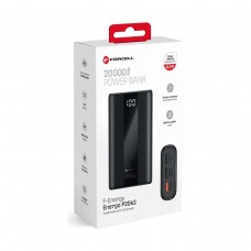 УМБ Forcell F-Energy P20k2 20000 mAh PD QC3.0 PD 3A 22.5W 2USB 1Type-C Black (5903396362378)