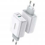 Сетевое зарядное устройство Ugreen CD170 1USB 1Type-C PD 36W 3A White (60468)