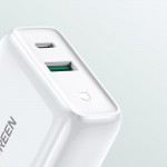 Сетевое зарядное устройство Ugreen CD170 1USB 1Type-C PD 36W 3A White (60468)