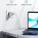 Сетевое зарядное устройство Ugreen CD170 1USB 1Type-C PD 36W 3A White (60468)