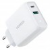 Сетевое зарядное устройство Ugreen CD170 1USB 1Type-C PD 36W 3A White (60468)