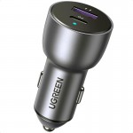 Автомобильное зарядное устройство Ugreen CD213 1USB 1Type-C 3A 36W QC 3.0+ Gray (60980)