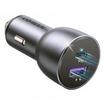 Автомобильное зарядное устройство Ugreen CD213 1USB 1Type-C 3A 36W QC 3.0+ Gray (60980)