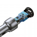 Автомобильное зарядное устройство Ugreen CD213 1USB 1Type-C 3A 36W QC 3.0+ Gray (60980)