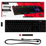Клавиатура HyperX Alloy Origins Aqua RGB PBT ENG/RU Black (639N5AA)