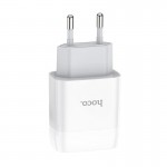 Сетевое зарядное устройство Hoco C72A Glorious 1USB 2.1А White (6931474712899)