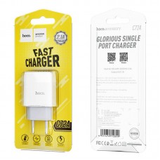 Сетевое зарядное устройство Hoco C72A Glorious 1USB 2.1А White (6931474712899)