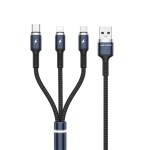 Кабель WK WDC-119 Fython 3в1 USB-Lightning-МicroUSB-Type-C 1.2m Black (6941027613702) Кабель WK WDC-119 Fython 3в1 USB-Lightning-МicroUSB-Type-C 1.2m Black (6941027613702)
