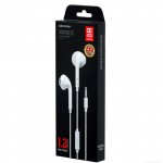 Наушники гарнитура вкладыши проводные WK YA02 White (6941027616147)