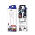 Кабель WK WDC-182 Type-C-Type-C 100W 1m White (6941027632017)