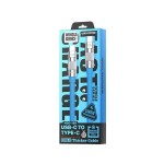 Кабель WK WDC-188 Wingle Series Type-C-Type-C 100W 1m Blue (6941027632932)