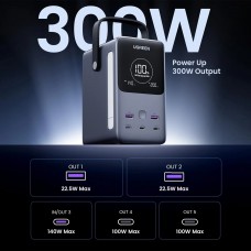 УМБ Ugreen PB770 48000mAh QC+PD 300W 2USB 3Type-C 5A Grey (6941876222865)