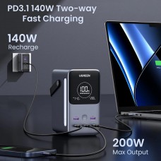УМБ Ugreen PB770 48000mAh QC+PD 300W 2USB 3Type-C 5A Grey (6941876222865)