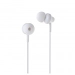 Наушники гарнитура вакуумные проводные Remax RM-501 White (6954851205623)