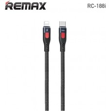 Кабель Remax RC-188i CL Type-C-Lightning (M/M) 20W 1m Black (6954851243250)
