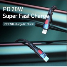 Кабель Remax RC-188i CL Type-C-Lightning (M/M) 20W 1m Black (6954851243250)