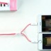 Кабель Remax RC-025t Gemini USB-Lightning-MicroUSB (M/M) 1m Pink (6954851251286)