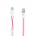 Кабель Remax RC-025t Gemini USB-Lightning-MicroUSB (M/M) 1m Pink (6954851251286)