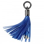 Кабель Remax RC-053i Tassel Ring USB-Lightning 0.15m Blue (6954851260165)
