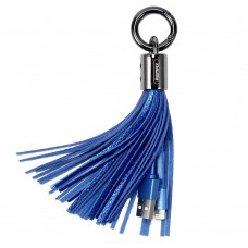 Кабель Remax RC-053i Tassel Ring USB-Lightning 0.15m Blue (6954851260165)