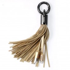Кабель Remax RC-053i Tassel Ring USB-Lightning 0.15m Gold (6954851260172)