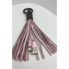 Кабель Remax RC-053i Tassel Ring USB-Lightning 0.15m Pink (6954851260189)