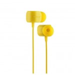 Наушники гарнитура вакуумные проводные Remax RM-502 Yellow (6954851265078)