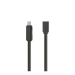 Кабель Remax RC-070th Gplex Lightning-МicroUSB-Type-C (F/M) 1m Dark Grey (6954851267225)