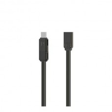 Кабель Remax RC-070th Gplex Lightning-МicroUSB-Type-C (F/M) 1m Dark Grey (6954851267225)