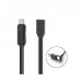 Кабель Remax RC-070th Gplex Lightning-МicroUSB-Type-C (F/M) 1m Dark Grey (6954851267225)