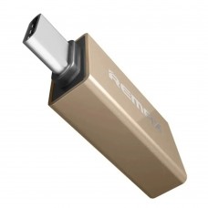 Адаптер Remax Glance USB-Type-C RA-OTG1 Gold (6954851289753)