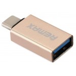 Адаптер Remax Glance USB-Type-C RA-OTG1 Gold (6954851289753)