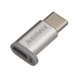 Адаптер Remax Feliz MicroUSB-Type-C Silver (6954851289791)