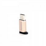 Адаптер Remax RA-USB1 Feliz MicroUSB-Type-C Gold (6954851289807)