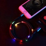 Кабель Remax RC-133i EL Luminous (Sound-Activated) USB-Lightning (M/M) 1m Black (6954851297567)
