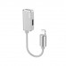 Адаптер Remax RL-LA02i Enjoy 2in1 Lightning-Lightning 0.12m White (6954851298007)