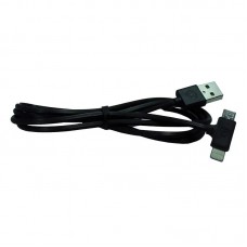 Кабель WK WDC-008 Axe 2в1 USB-Lightning-microUSB 1m Black (6970349287285)